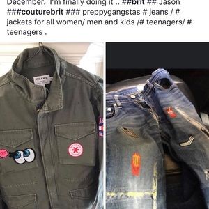 New and used Jeans jackets that I redesign